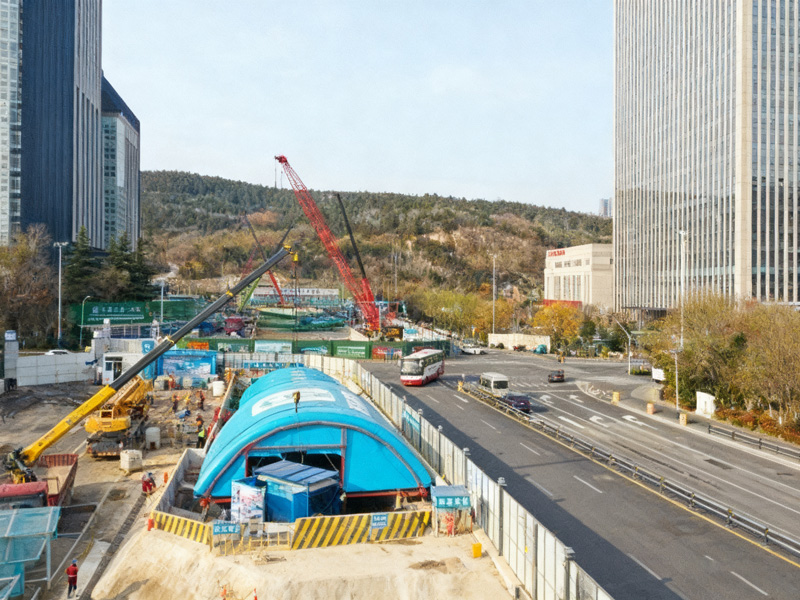 济南轨道交通7号线项目现场